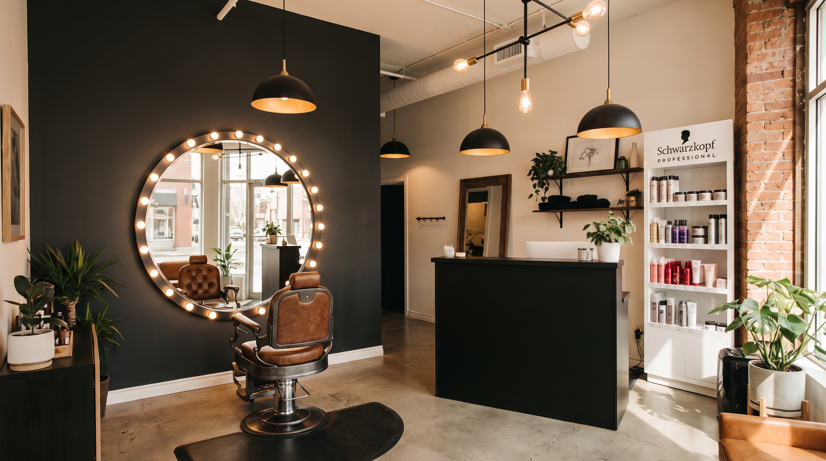 Studio space with props